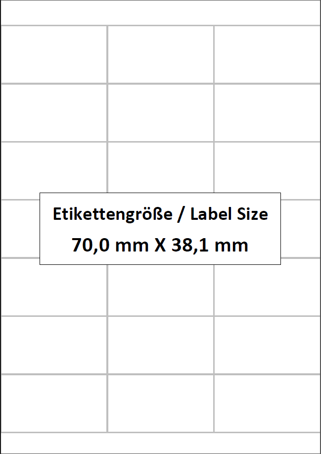 Etikettenbögen