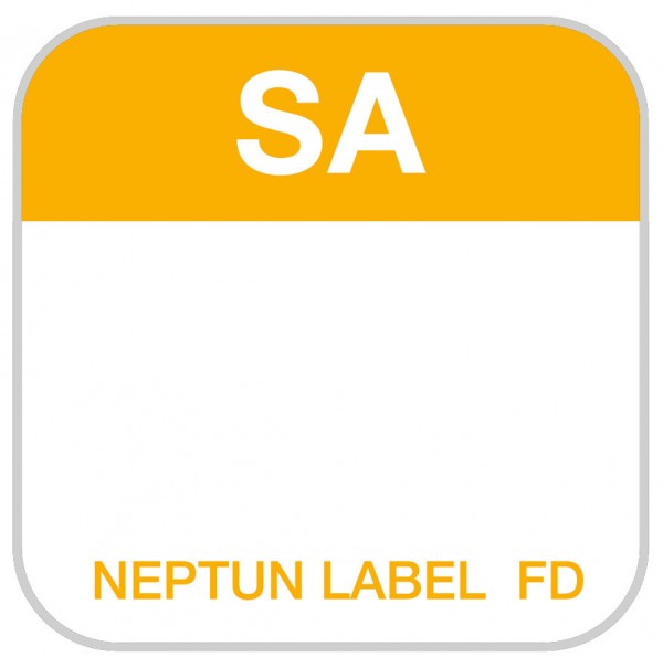 NEPTUN Label FD - eckig - 25 mm, 500 Etiketten pro Rolle
