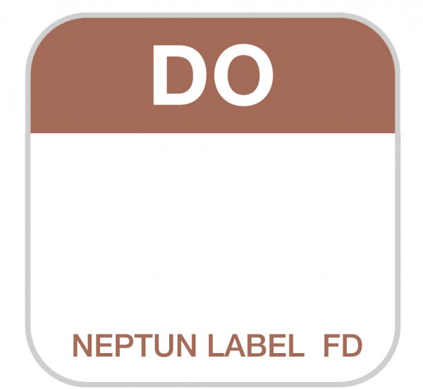 NEPTUN Label FD - eckig - 25 mm, 500 Etiketten pro Rolle