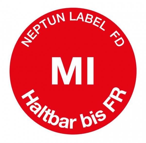 NEPTUN Label FD - Ronde 19 mm, 500 Etiketten pro Rolle